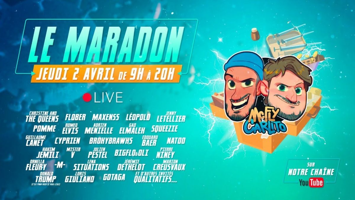 Les youtubeurs McFly et Carlito lancent un « Maradon » pour aider les hôpitaux et récoltent des dizaines de milliers d’euros
